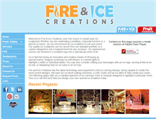 Tablet Screenshot of fireandicecreations.ca